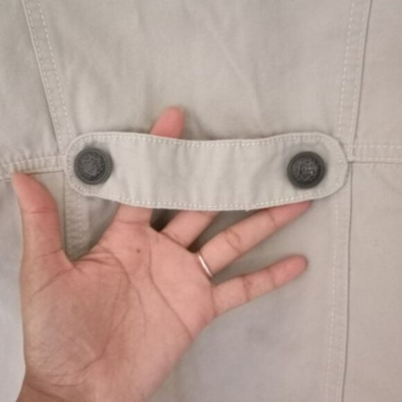 NEW Guess Military-Style Beige Jacket Kids Embellished Collar & Button Accents M - Picture 8 of 13